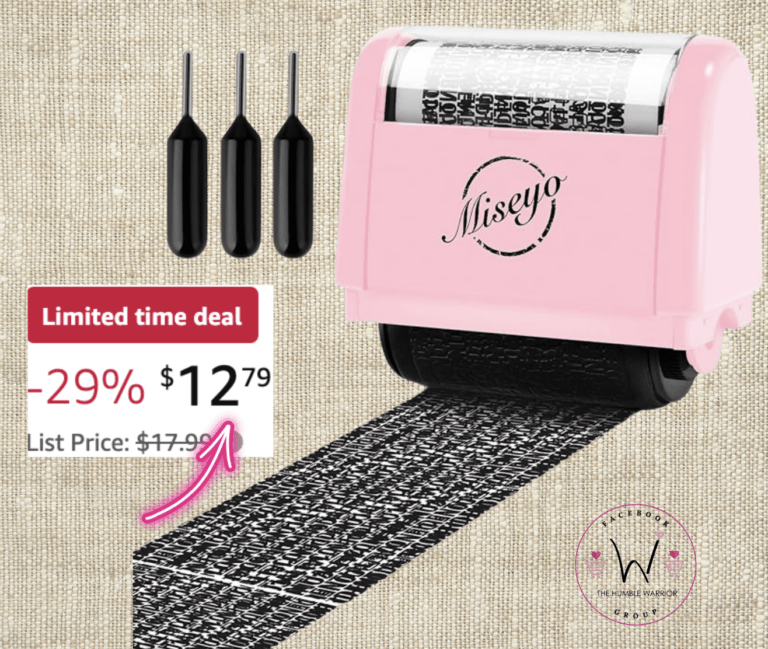 The Miseyo Wide Identity Theft Protection Roller Stamp Set!